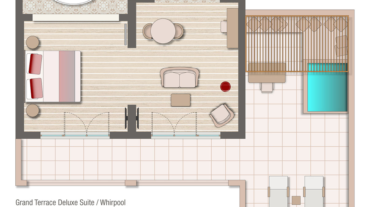 Grand Terrace Deluxe Suite Whirlpool